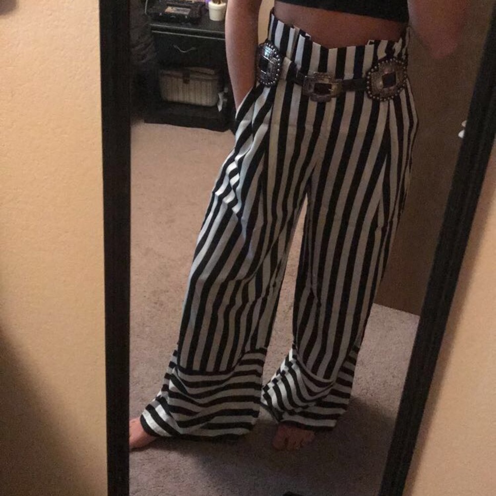 Wide legs trouser pans